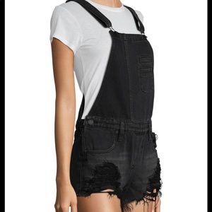 Blank NYC Denim Overall Shorts